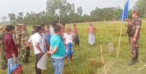 খুঁটি বসানো নিয়ে সীমান্তে উত্তেজনা