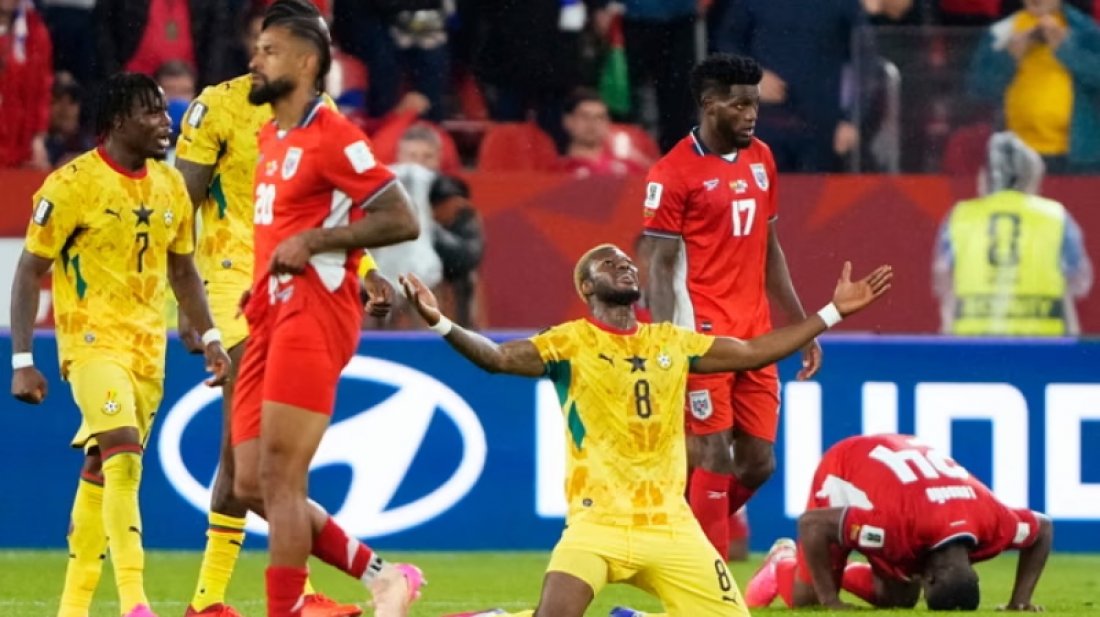 যোগ করা সময়ে ঘানার জয়, হতাশায় ডুবল পানামা