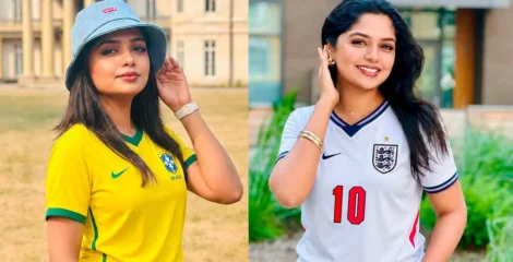 ব্রাজিল বিদায়ের পর এবার ইংল্যান্ডের সমর্থনে অভিনেত্রী হিমি