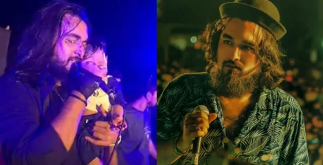 কনসার্টের মঞ্চে প্রথমবার ছেলেকে পরিচয় করালেন নোবেল