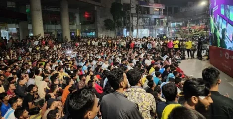 বড় স্ক্রিনে বিশ্বকাপ খেলা দেখার স্থানগুলোতে পুলিশের বিশেষ নজরদারি