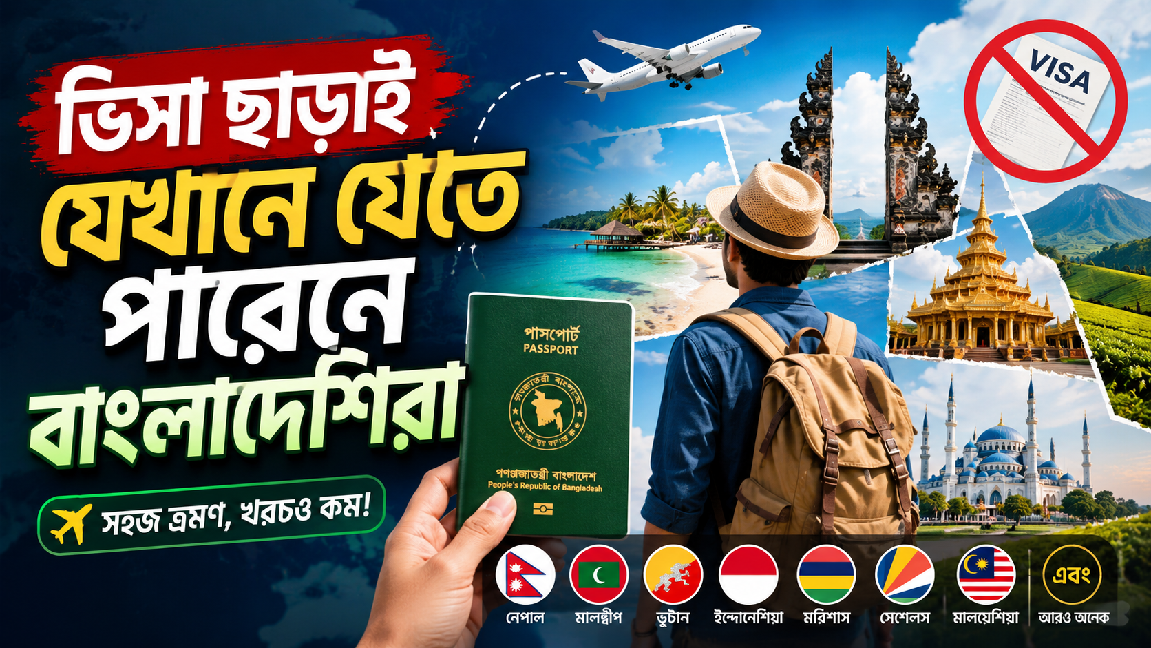 ভিসা ছাড়াই কোথায় যেতে পারবেন বাংলাদেশিরা