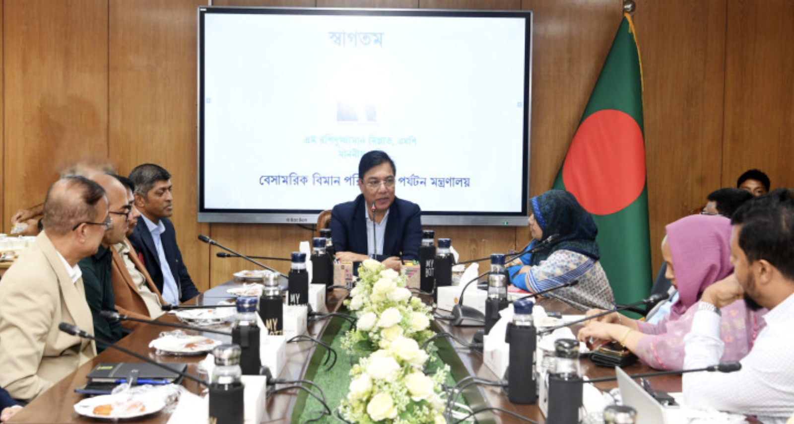 বিমান-পর্যটন খাতে গতি আনতে সমন্বয়হীনতা দূর করার ঘোষণা মন্ত্রী মিল্লাতের
