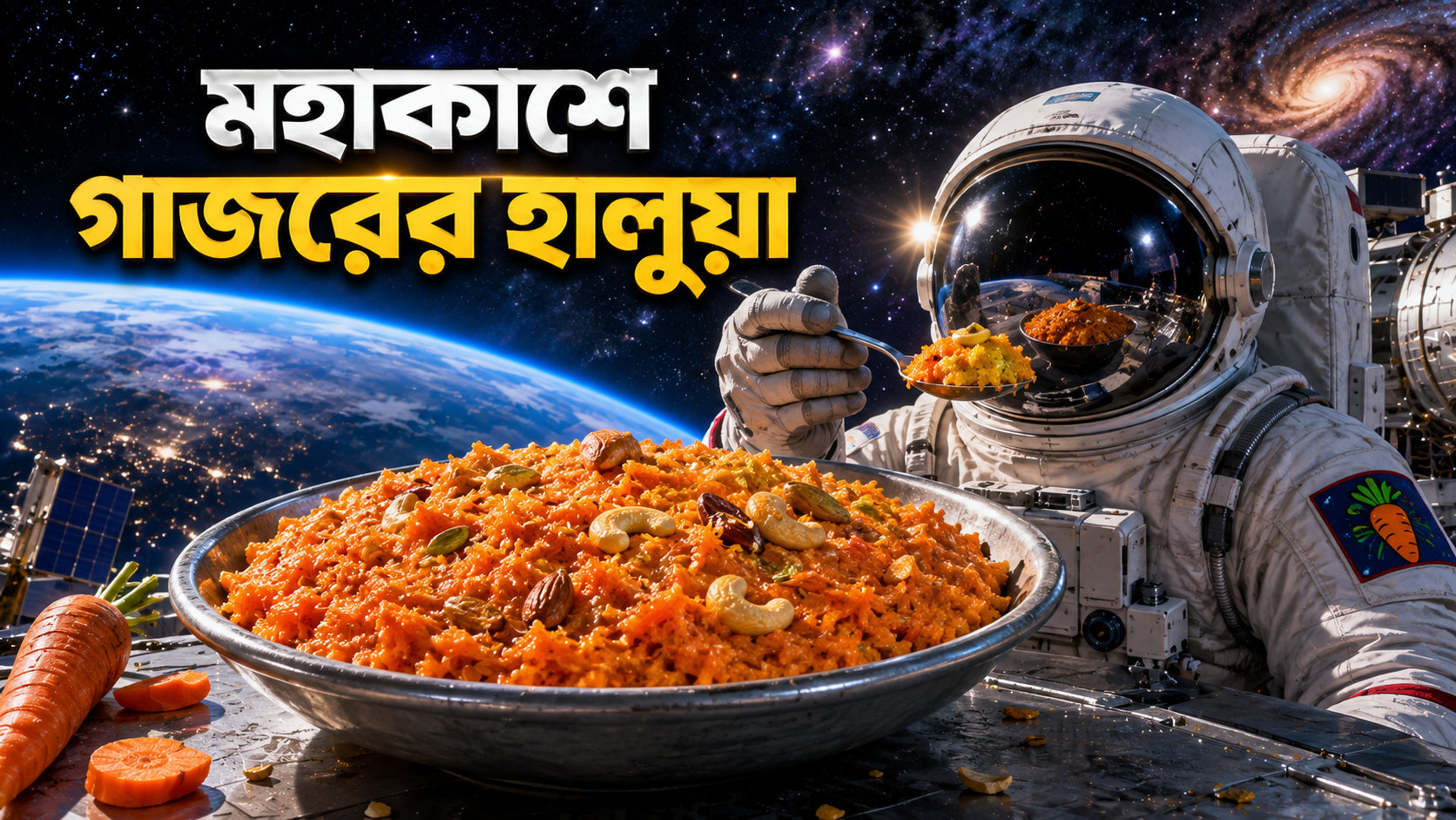মহাকাশে গাজরের হালুয়া