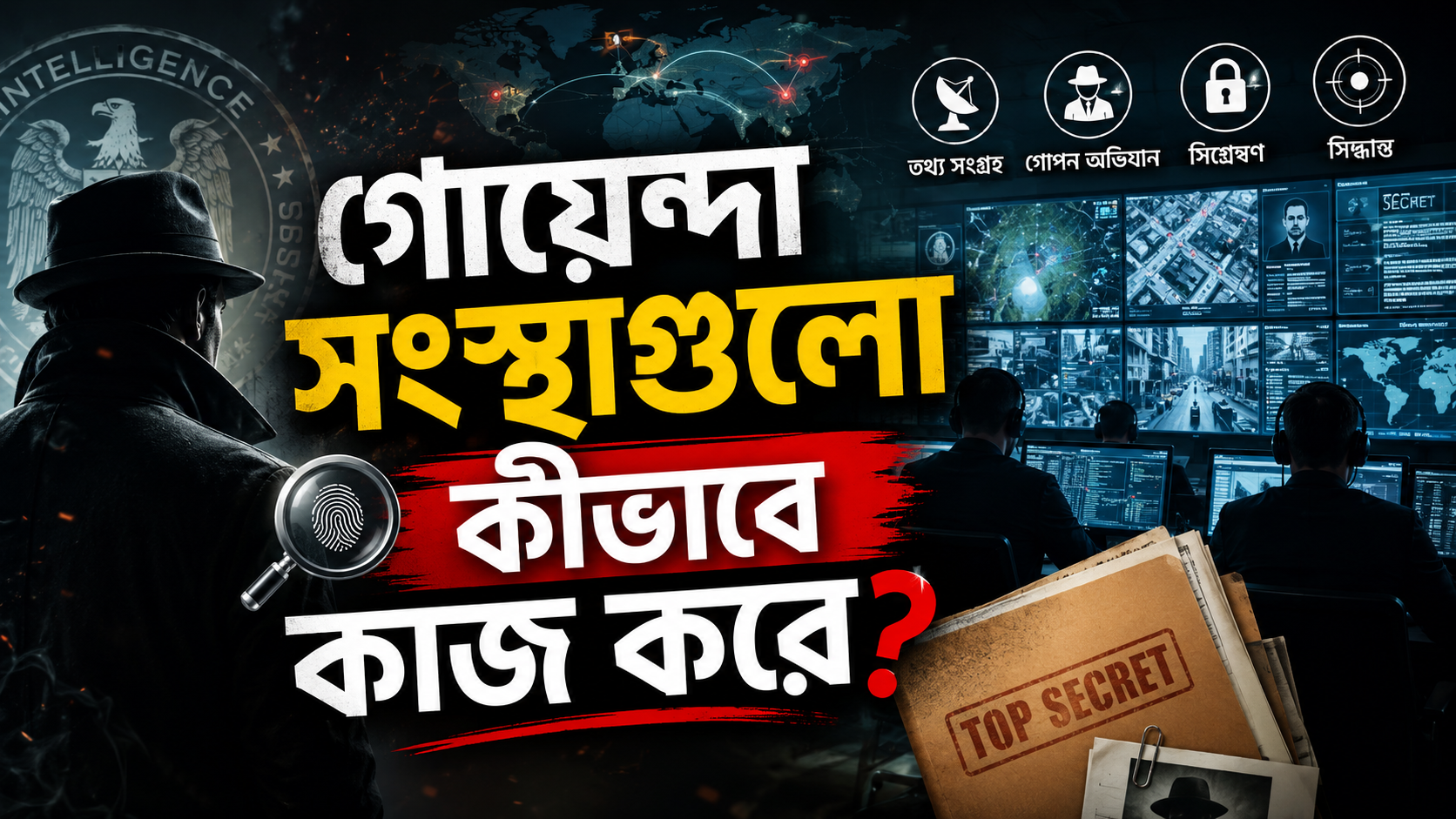 গোয়েন্দা সংস্থা কার্যক্রম নিয়ে অবাক করা তথ্য