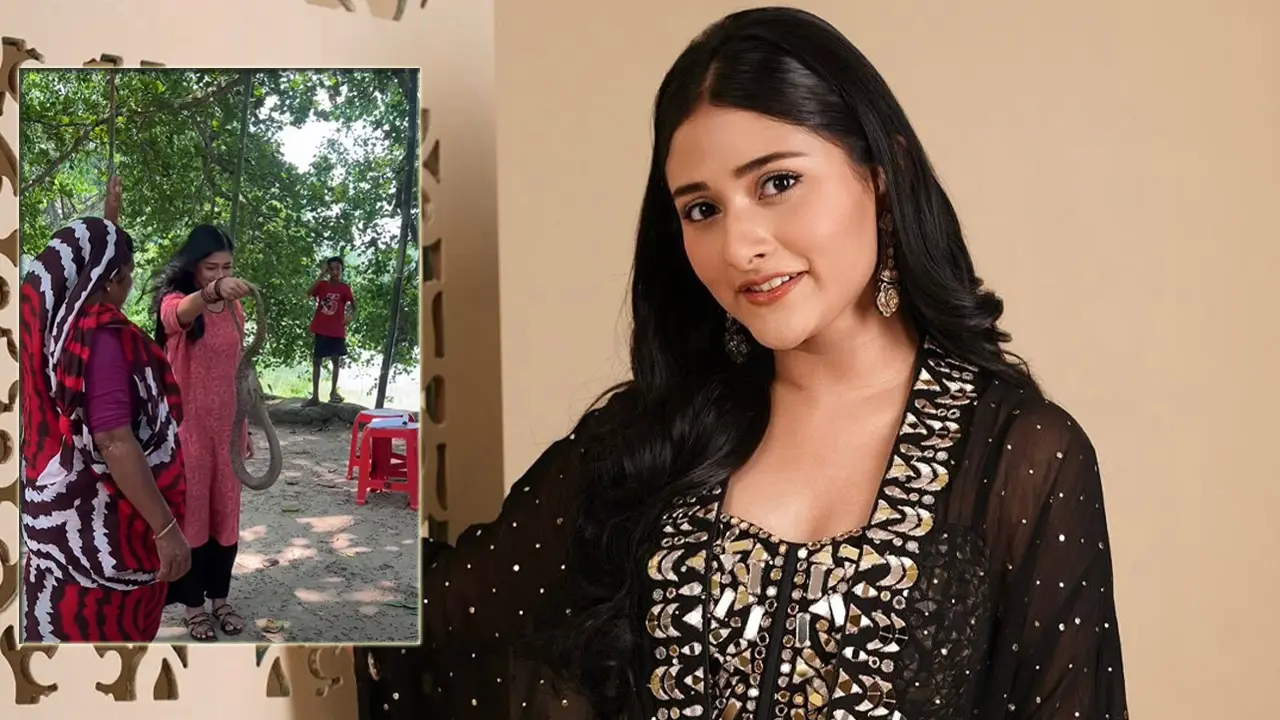 মালাইকার হাতে জ্যান্ত সাপ, শুটিংয়ের দৃশ্য ভাইরাল