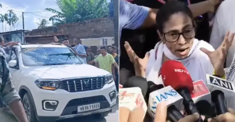 মমতা ব্যানার্জীর গাড়িতে হামলা, বললেন মারা যেতে পারতাম