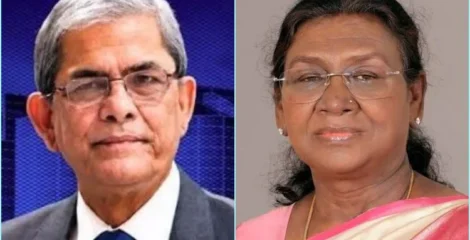 মির্জা ফখরুলকে ভারতের রাষ্ট্রপতির অভিনন্দন
