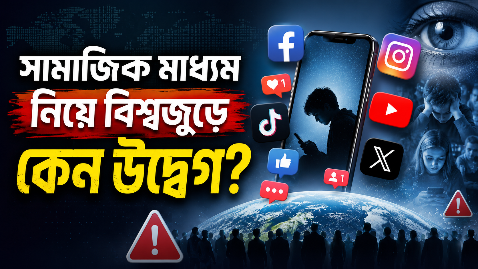 সোশ্যাল মিডিয়ার নেশায় বিশ্ব