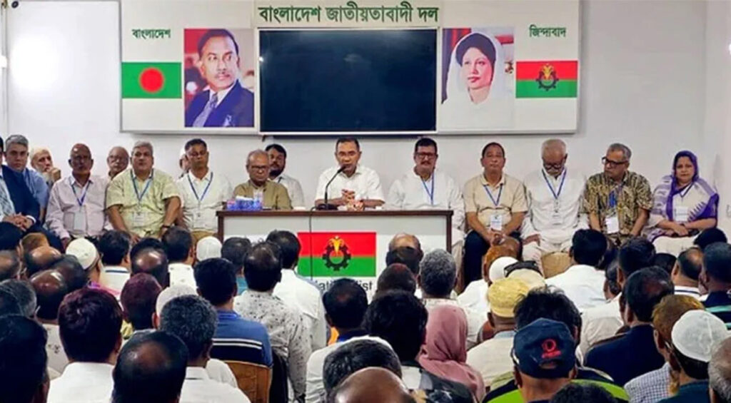 রাজশাহী বিএনপি নেতাদের সঙ্গে তারেক রহমানের মতবিনিময়