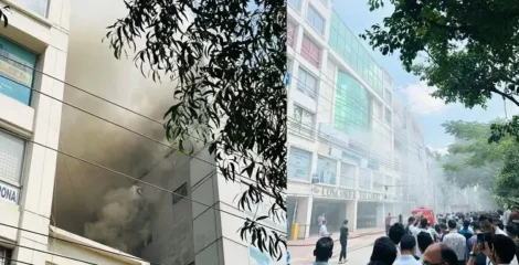 ধানমন্ডির এপেক্স ভবনে আগুন, নিয়ন্ত্রণে ফায়ার সার্ভিসের ৪ ইউনিট