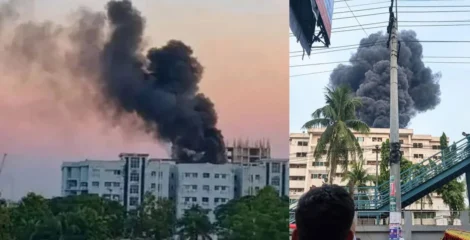 ময়মনসিংহ মেডিক্যালে লিফটে আগুন, হুড়োহুড়িতে আহত কয়েকজন