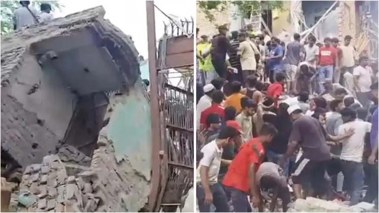 দিল্লিতে পাঁচতলা ভবন ধস, ধ্বংসস্তূপে বহু মানুষ আটকা পড়ার শঙ্কা