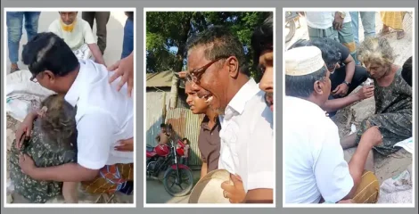 তিন মাস পর স্ত্রীর খোঁজ, ছুটে গিয়ে জড়িয়ে ধরলেন স্বামী