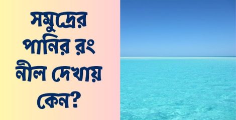 সমুদ্রের পানি নীল দেখায় কেন? জানুন এর পেছনের বৈজ্ঞানিক রহস্য