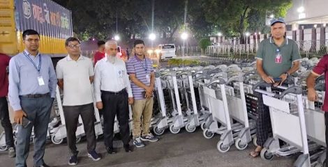 শাহজালালে বাড়ল ট্রলির সংখ্যা, যুক্ত হলো নতুন ২০০টি