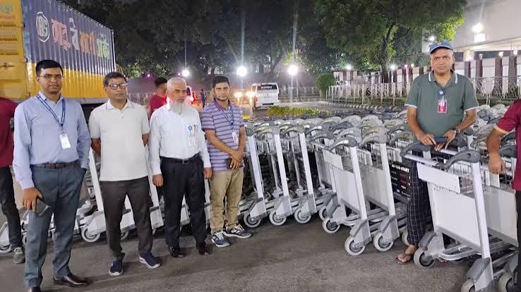 শাহজালালে বাড়ল ট্রলির সংখ্যা, যুক্ত হলো নতুন ২০০টি